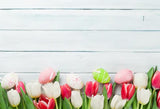 Spring Flowers  Easter Eggs Photo Booth Backdrop SH077