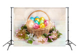 Spring Flowers Easter Eggs Photography Backdrop SH098