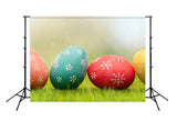 Easter Eggs Green Grass Backdrop for Photography SH107