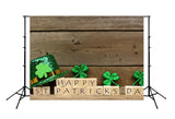 Happy St. Patrick's Day Wood Photo Booth Backdrop SH158