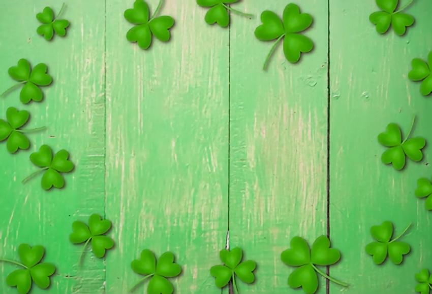 St. Patrick's Day Green Wood Floor Backdrop for Photo Shoot SH190