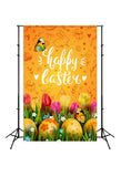 Spring Flower Easter Day Orange Backdrop for Photography SH-212
