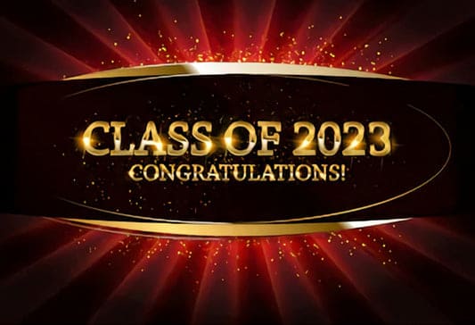 Telón de Fondo de Banner de Fiesta de Graduación de Felicidades Clase de 2023 para Fotos SH-270