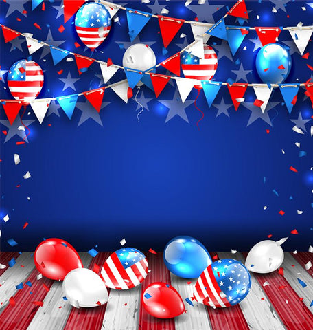 Balloons Independence Day Photography Backdrop