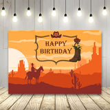 Camello Vaquero Del Oeste Del Desierto Cumpleaños Foto Telón de Fondo TKH1525