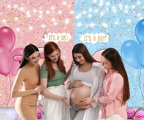 Gender Reveal Party Photo Booth Backdrop