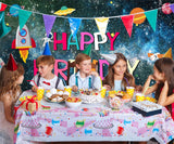 Space Theme  Birthday Party Bakckdrop