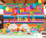 Fiesta Mexican Cinco De Mayo Party Decorations  Backdrop