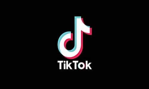 Tik Tok Logo Telón de Fondo Negro para Fotografía TT001