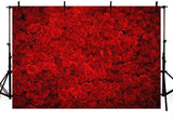 Red Rose Photo Background for Valentine's Day Decorations VAT-42