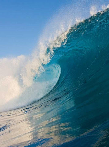 Turquoise Waves White Waves Huge Waves Surging To The Sky Backdrop KAT-126