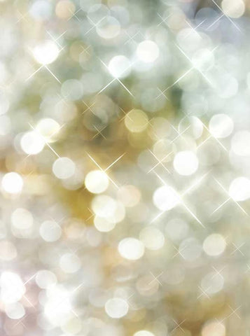 Bokeh Golden White Blurred Background Shinning Photography Backdrop 
