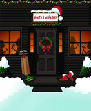 Santa Claus's Workshop Christmas Photo Booth Backdrop DBD-P19169
