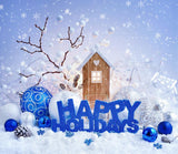 Happy Holiday Snow Merry Christmas Backdrop For Home Decor DBD-H19161