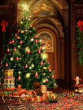 Christmas Tree Decor Backdrop for Party Photography  DBD-P19193
