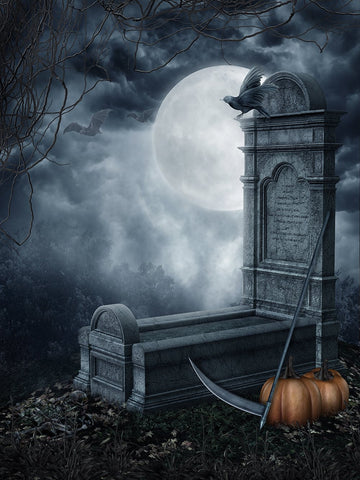 Graveyard Background Eaper's Cythe Backdrops Halloween Festival Backdrops IBD-P19091