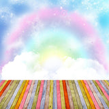 Newborn Photo Backdrop Rainbow Watercolor Photography Background LV-097