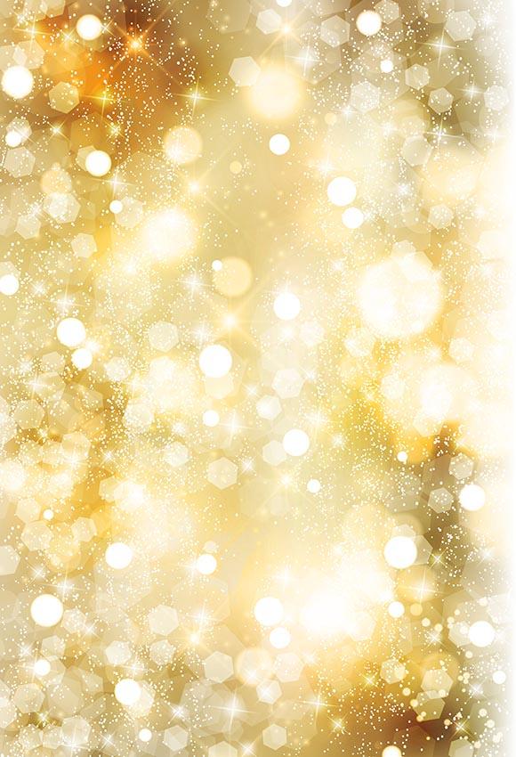 Bokeh Golden Sparkle Spots Photographic Backdrop LV-1595