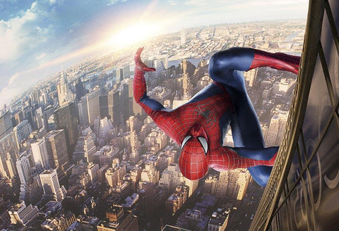Spiderman Superhero Cityscape  Photo Backdrop for Boys LV-378