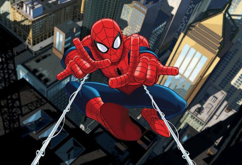 Spiderman Superhero Photography Backdrop for Children LV-381