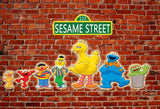  Sesame Street Brick Wall Backdrop for Party Decoration LV-467