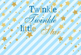 Twinkle Little Star Backdrop for Newborn Baby Birthday Baby Shower Photography LV-728